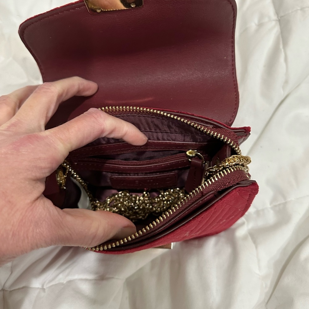 Red velvet Valentino clutch